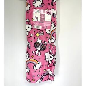 Hello Kitty Sanrio Silk Touch Throw Blanket 50 x 70 Starry Rainbows Pink NEW